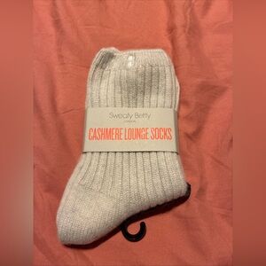 Sweaty Betty ladies 100% cashmere lounge socks Sz 8-10